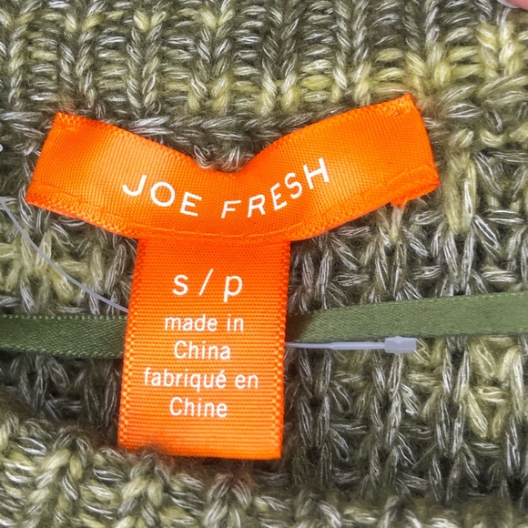 Joe Fresh tonal green chunky knit sweater - Picture 3 of 3